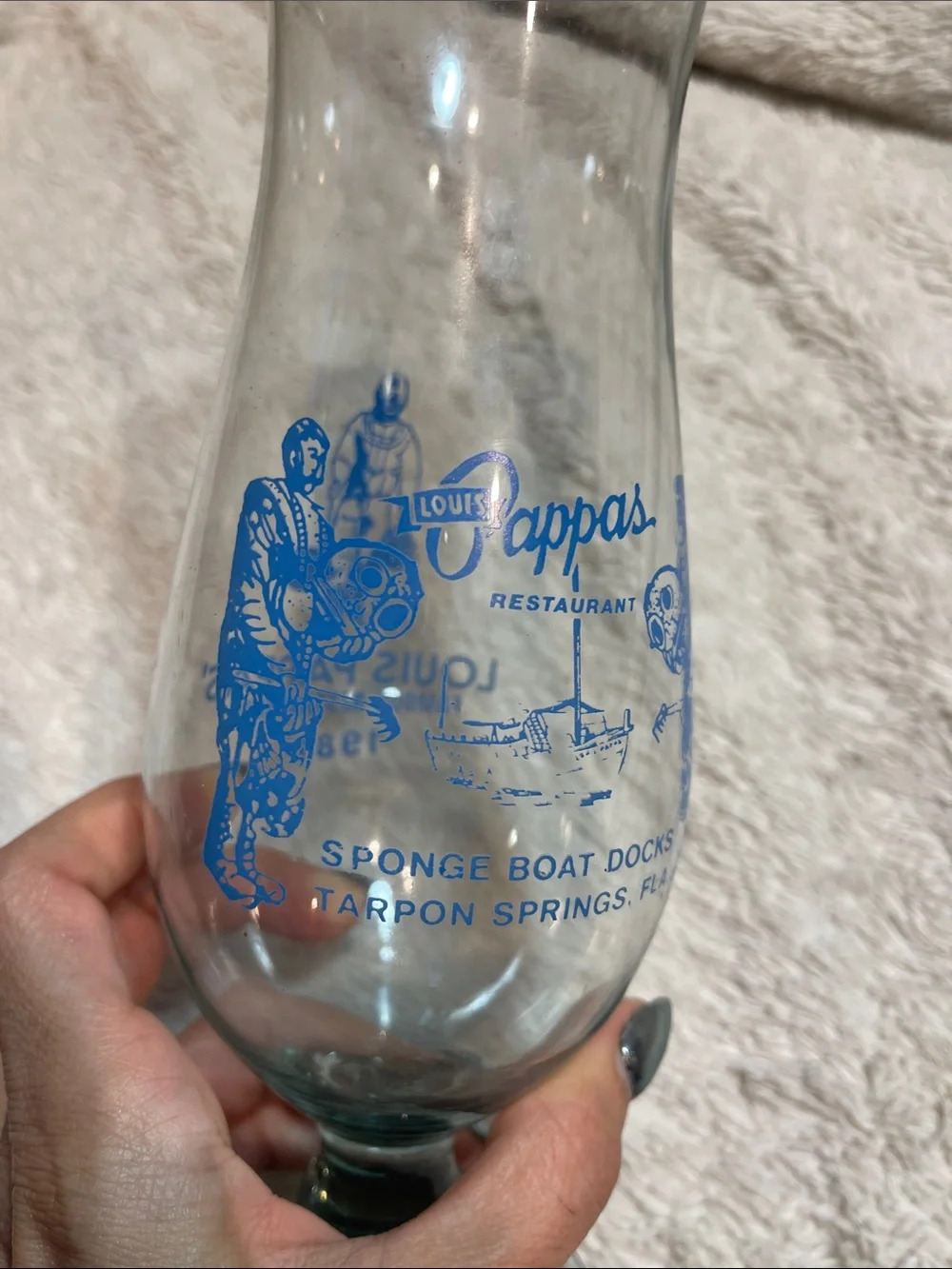 Louis pappas 1981 hurricane glass